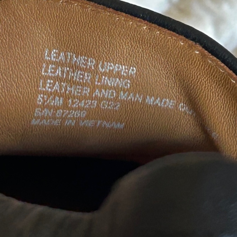 Tory Burch Ballet Loafer Flats Minimalist Black Leather Shoes Logo Size 5.5 - Picture 10 of 15